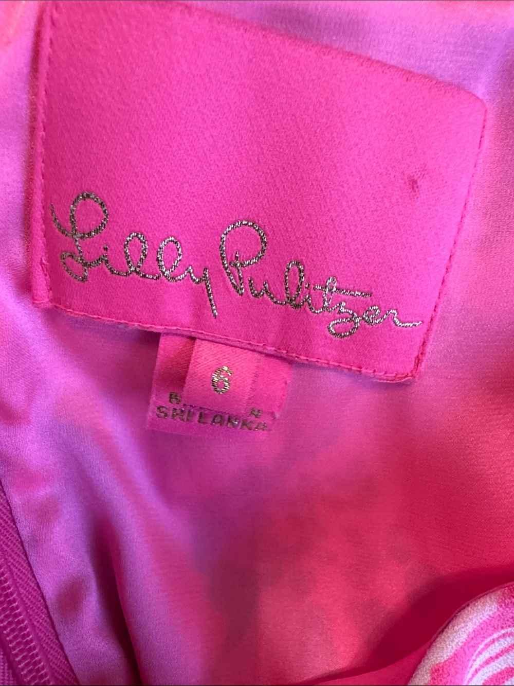 Lilly Pulitzer Pink Floral Ruffle Hem Sundress - Picture 9 of 9